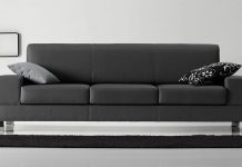 SOFÁ MODERNO WALKER MICROFIBRA GRIS